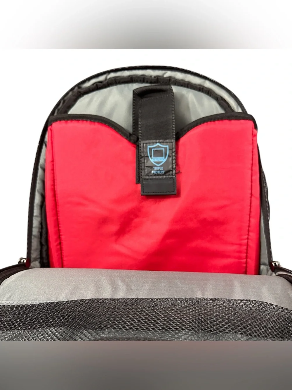 Wenger SwissGear ULINE Laptop Backpack Black Gray Triple Protect Travel Bag
